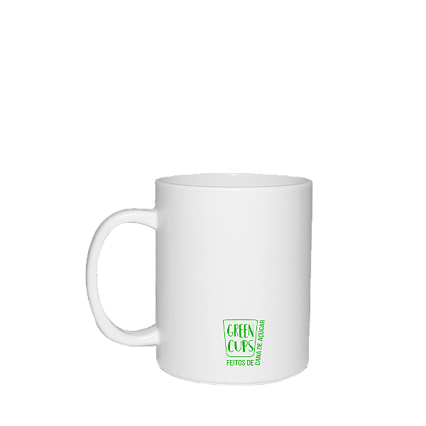 Caneca Ecológica Branca Green Cups® 300ml (Personalizada acima de 100 peças)