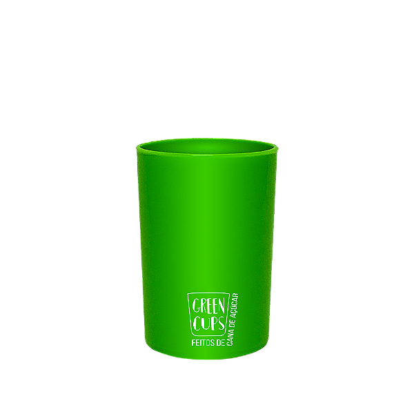 Copo Ecológico Verde 200ml Liso - Green Cups®