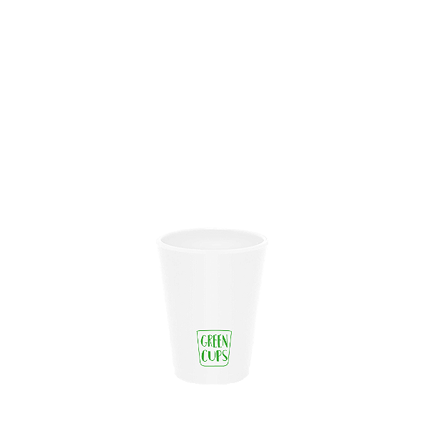 Copo Ecológico Green Cups 70ml Branco