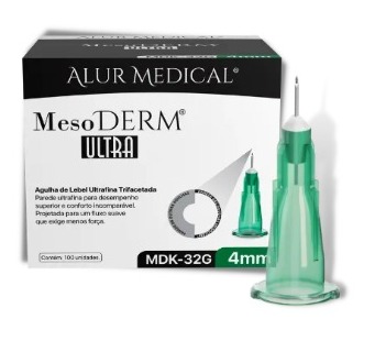 Agulha Mesoderm Alur- 32G-04mm - CAIXA