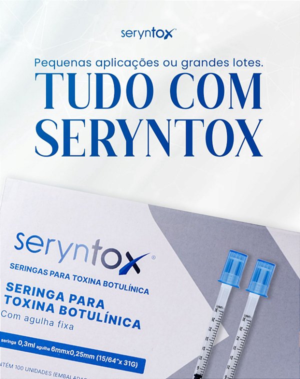 Seringa (DYSPORT) de 0,5ml para Toxina Botulínica 100u em 2ml - Caixa 10 unidades