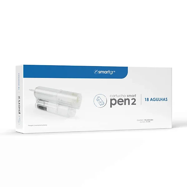 CARTUCHO SMART PEN 2 - 18 AGULHAS - KIT COM 10 UNIDADES