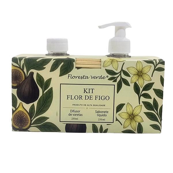 Kit Aromatizador + Sabonete Líquido Flor de Figo 250ml