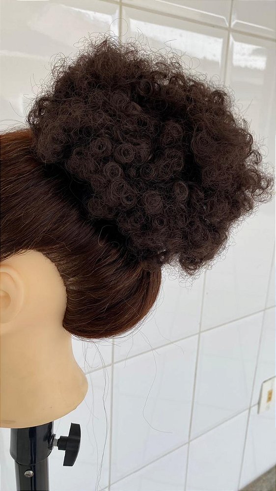 APLIQUE AFRO PUFF CASTANHO