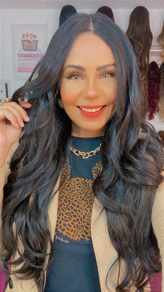 LACE FRONT NICOLE CASTANHO ESCURO