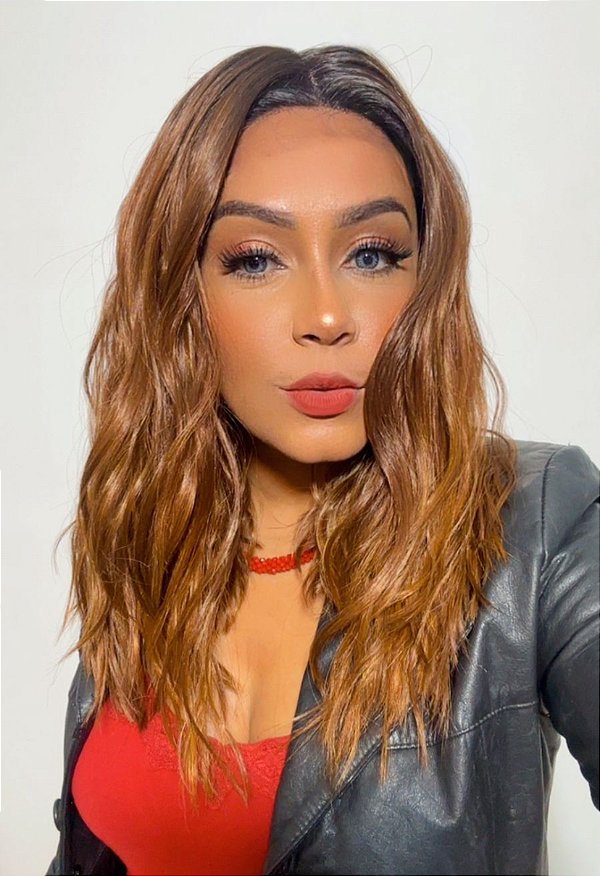 LACE FRONT LEONA COBRE
