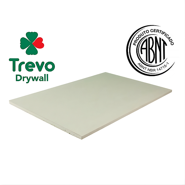 Gesso Acartonado ST Drywall 1,20m x 2,40m - Trevo
