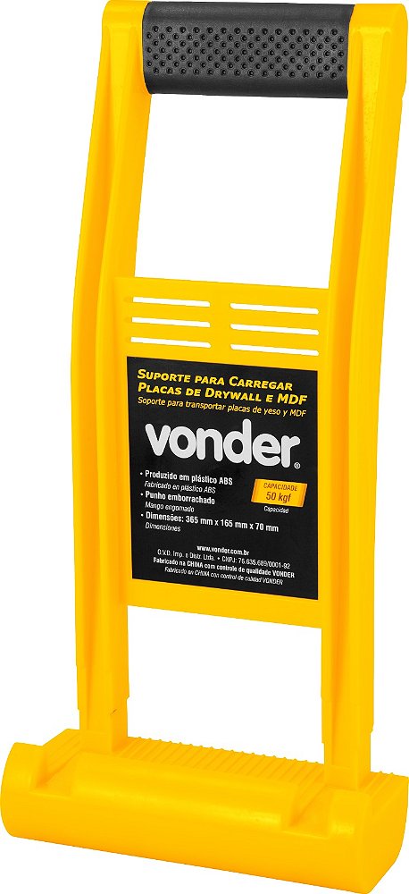 Suporte para Carregar Placas de Drywall e MDF
