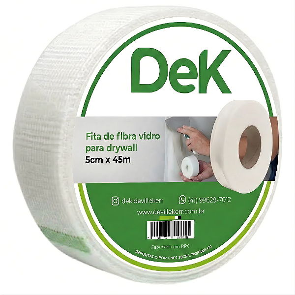 Fita fibra de vidro para juntas 05cmx45m