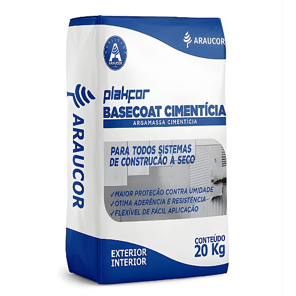 Basecoat Cimentícia Plakfor 20kg
