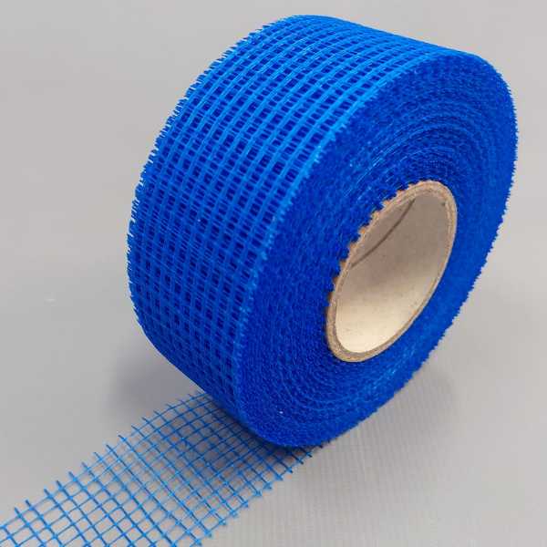 Fita Telada Azul Fibra de Vidro para Drywall - (5cm x 90m)