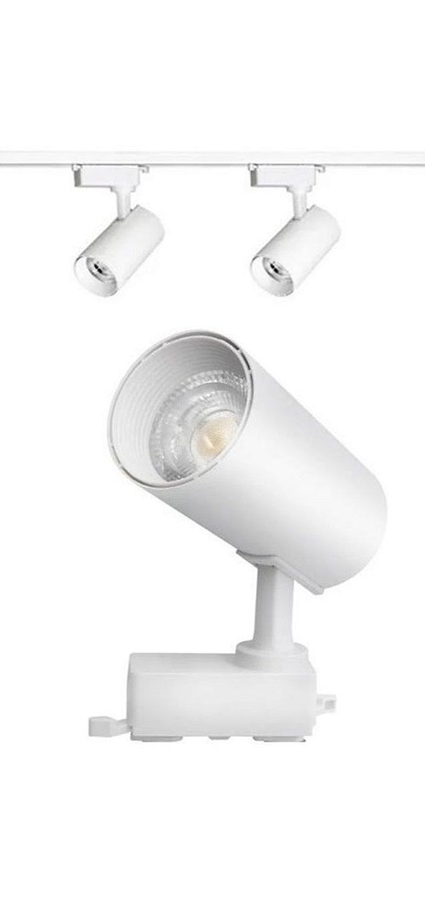 Kit Trilho Eletrificado 1 Metro + 2 Spots Led 30w Branco BQ 3000K Bivolt
