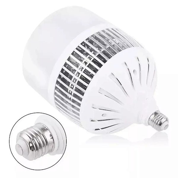 Lampada Led Bulbo 200w E27 Alta Potência Branco Frio 6500k Econômico Bivolt +adaptador E40