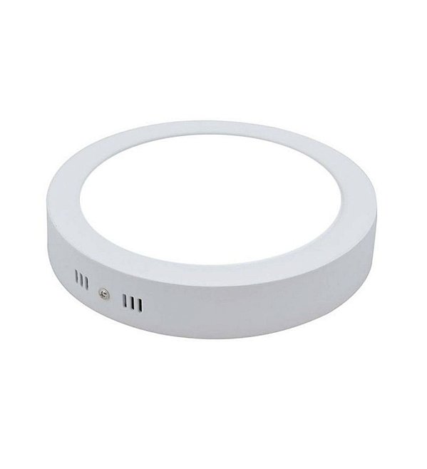Plafon Led  Luminárias Sobrepor  Redondo  18w Branca  Quente  3000k bivolt 22cm