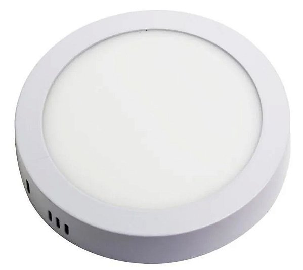 Plafon Led  Luminárias  Sobrepor   Redondo  12w Branca  Frio 6500k bivolt 17cm×17cm
