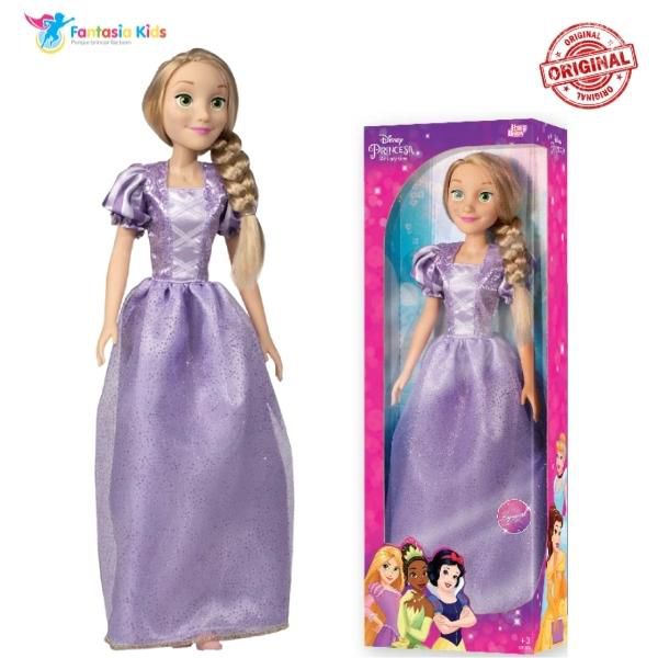 Boneca Rapunzel 55 cm Articulada Princesa Disney