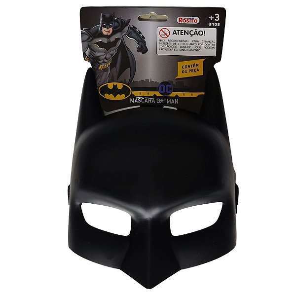 Máscara do Batman Infantil Super Herói Liga da Justiça DC
