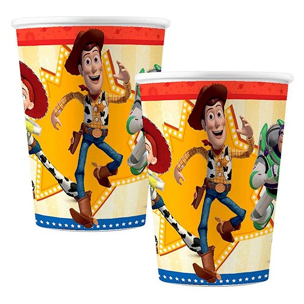 12 Copos Toy Story Festa De Aniversário 180 ML