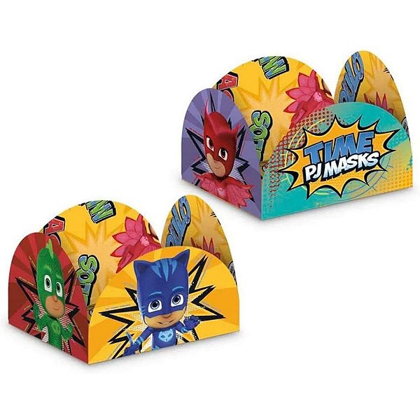 Porta Forminha Para Doces PJ Masks Festa Aniversário 50 Unidades