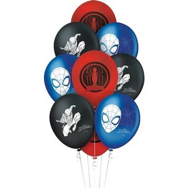 25 Bexigas Balão Homem Aranha 9'' Festa de Aniversário