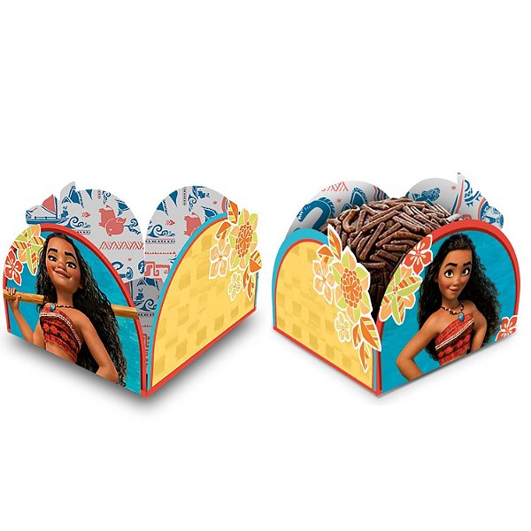 Porta Forminha Para Doces Moana Festa Aniversário 50 Unidades