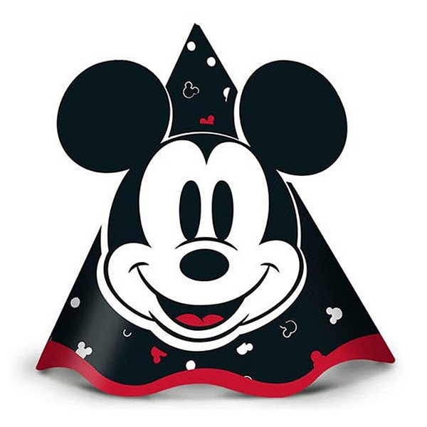 8 Chapéus De Festa Aniversário Mickey Mouse anos 90