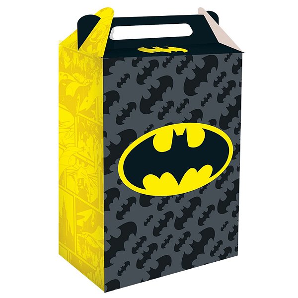 Caixa Surpresa Batman Para Lembrancinha Festa Aniversário 8 Unidades