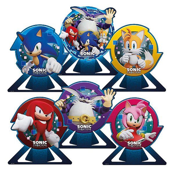 Festa Sonic - Display de Mesa - Faça em Casa 