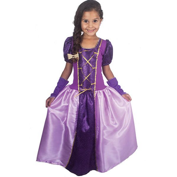 Fantasia Infantil Vestido Rapunzel Longo