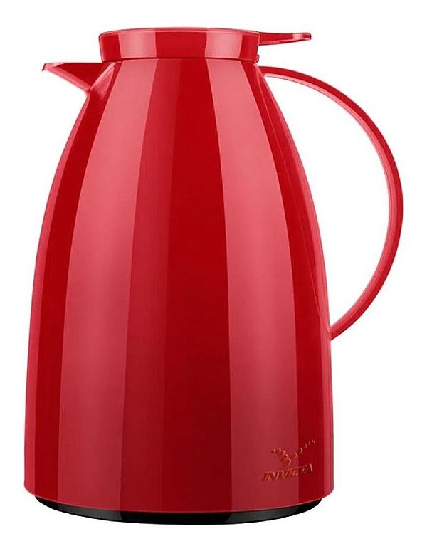 Garrafa Térmica Bule Viena Gatilho 1l Vermelho Velvet - Invicta