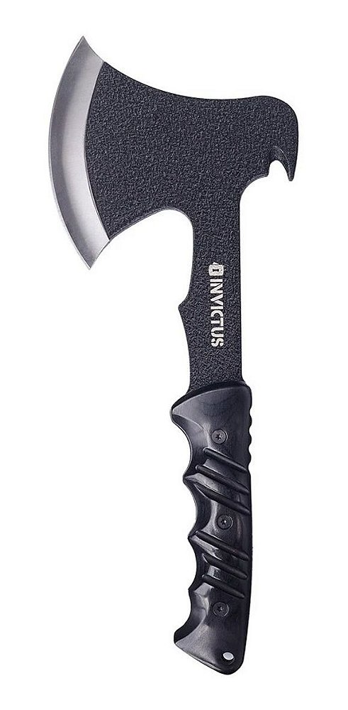 Machado Bjorn Aço Inox Full Tang Corta Cinto Preto - Invictus
