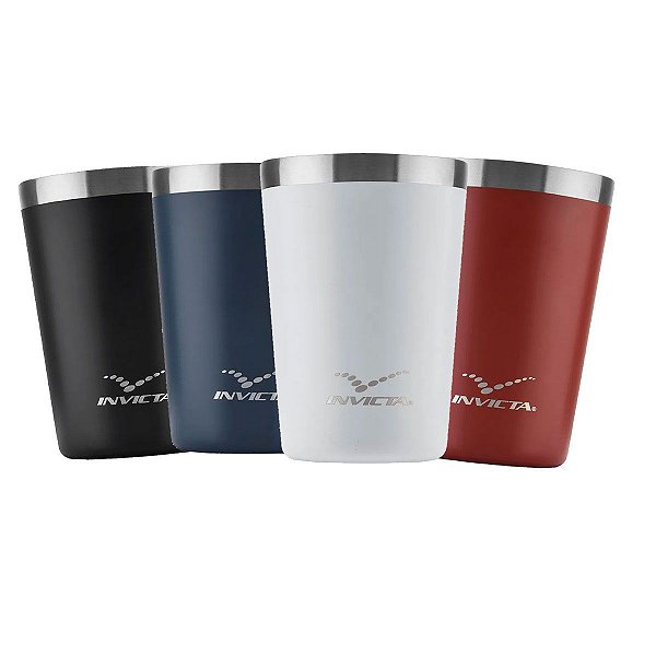 Copo Térmico Invicta Parede Dupla Inox 270ml - Cores