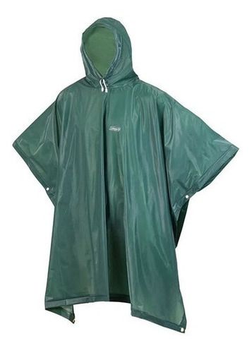 Poncho Capa De Chuva Adulto Eva 0.15mm Verde Musgo - Coleman