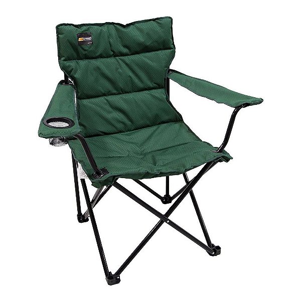 Cadeira Boni Dobrável Verde Camping Pesca + Bolsa - NTK