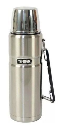 Garrafa Térmica Thermos Pampas 1,2 L Prata 24h Quente/Frio