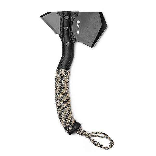 Machado Creta Cabo Paracord Lâmina Aço Inoxidável - Invictus