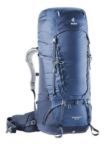 Mochila Aircontact 75+10l Deuter Azul Modelo 2019