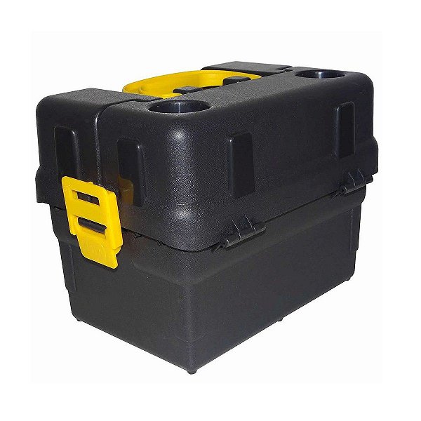 Caixa Maleta Para Pesca 6 Bandejas Preto - HI