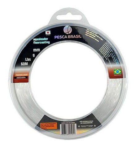 Linha Mono Aqualeader Fluorcoating - 0,62mm/60m/50lb