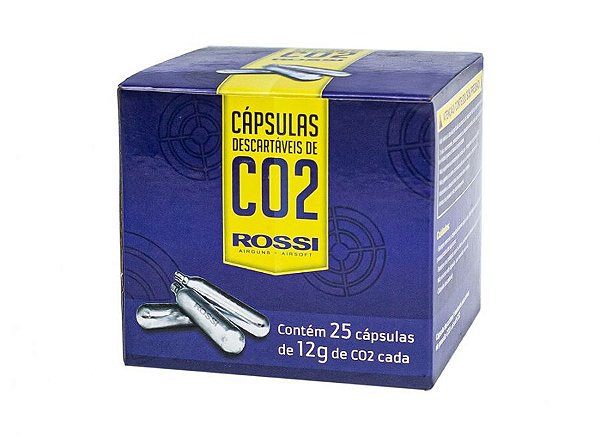 Caixa 25un Cilindros Co2 12g - Rossi