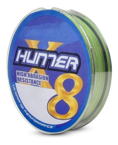 Linha Hunter Multifilamento 8x Pe 0,185mm 17lb 7.7kg 100m - BKT