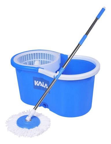 Balde Spin Mop Com Esfregão e Centrifugador 12 Litros - Kala