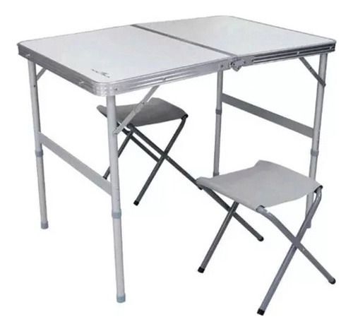 Mesa Dobrável Trail Alumínio 2 Banquetas E Maleta - Kala