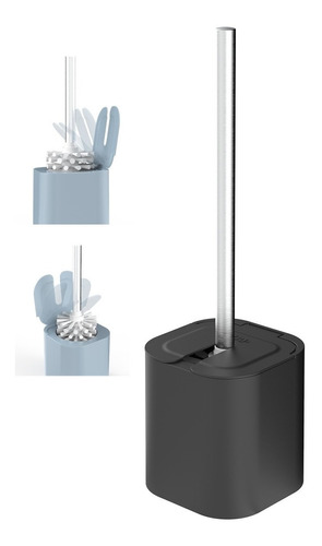 Escova Sanitária Suporte Escova Para Vaso Sanitário Preto Ou