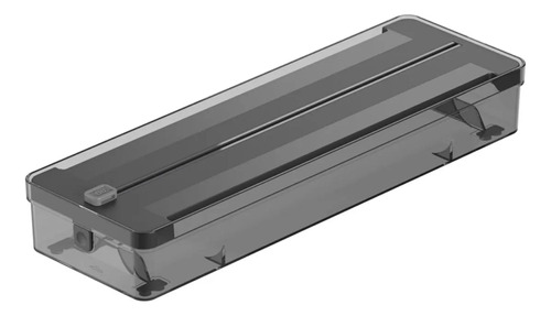 Organizador de Rolos Duplo Clear Preto - OU