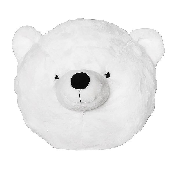 M1 CABECA URSO POLAR DE PELUCIA HONG DECOR