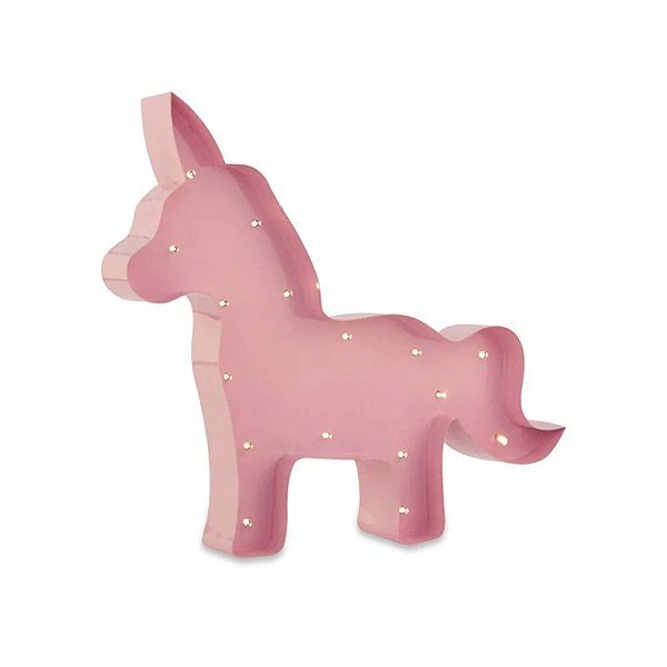 LUM DE PAREDE UNICORNIO ROSA