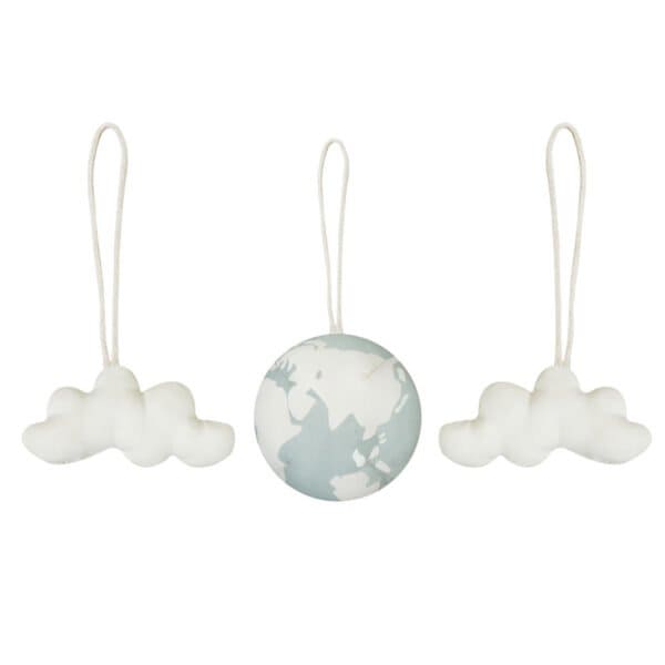 Set de 3 enfeites - World Ball 11 x 42 cm-LORENA CANALS
