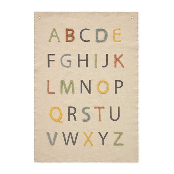 Enfeite de parede ABC Colorido 70 x 100 cm - LORENA CANALS
