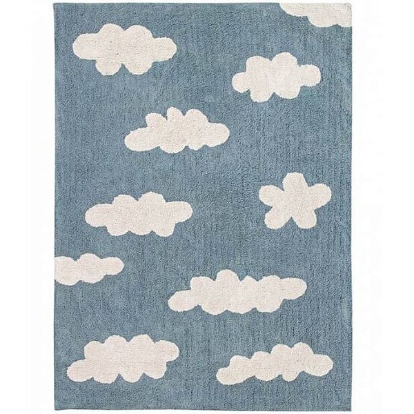 Tapete Infantil 1,20 x 1,60 Lorena Canals Nuvem Azul